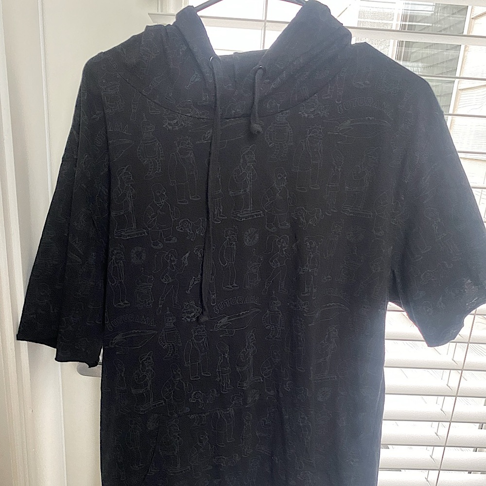 Futurama Short-Sleeve Hoodie Tee, Size XL